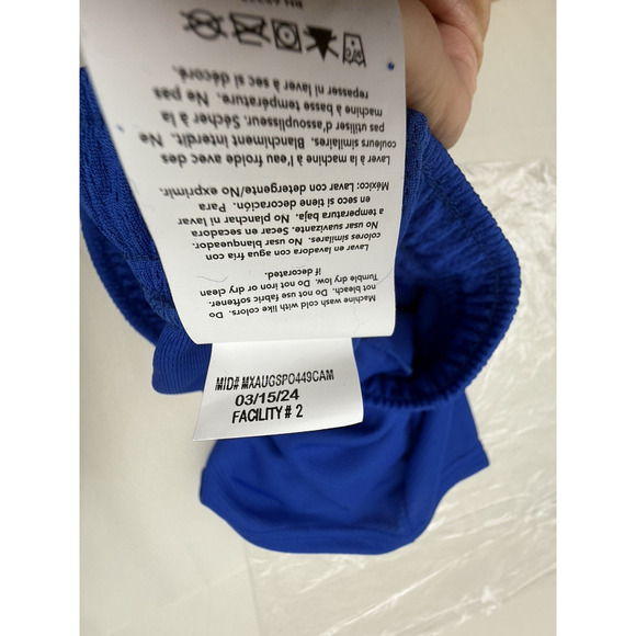 Augusta Sportswear Girls Athletic Wicking Mesh Shorts Size Small Royal Blue READ - Picture 10 of 11